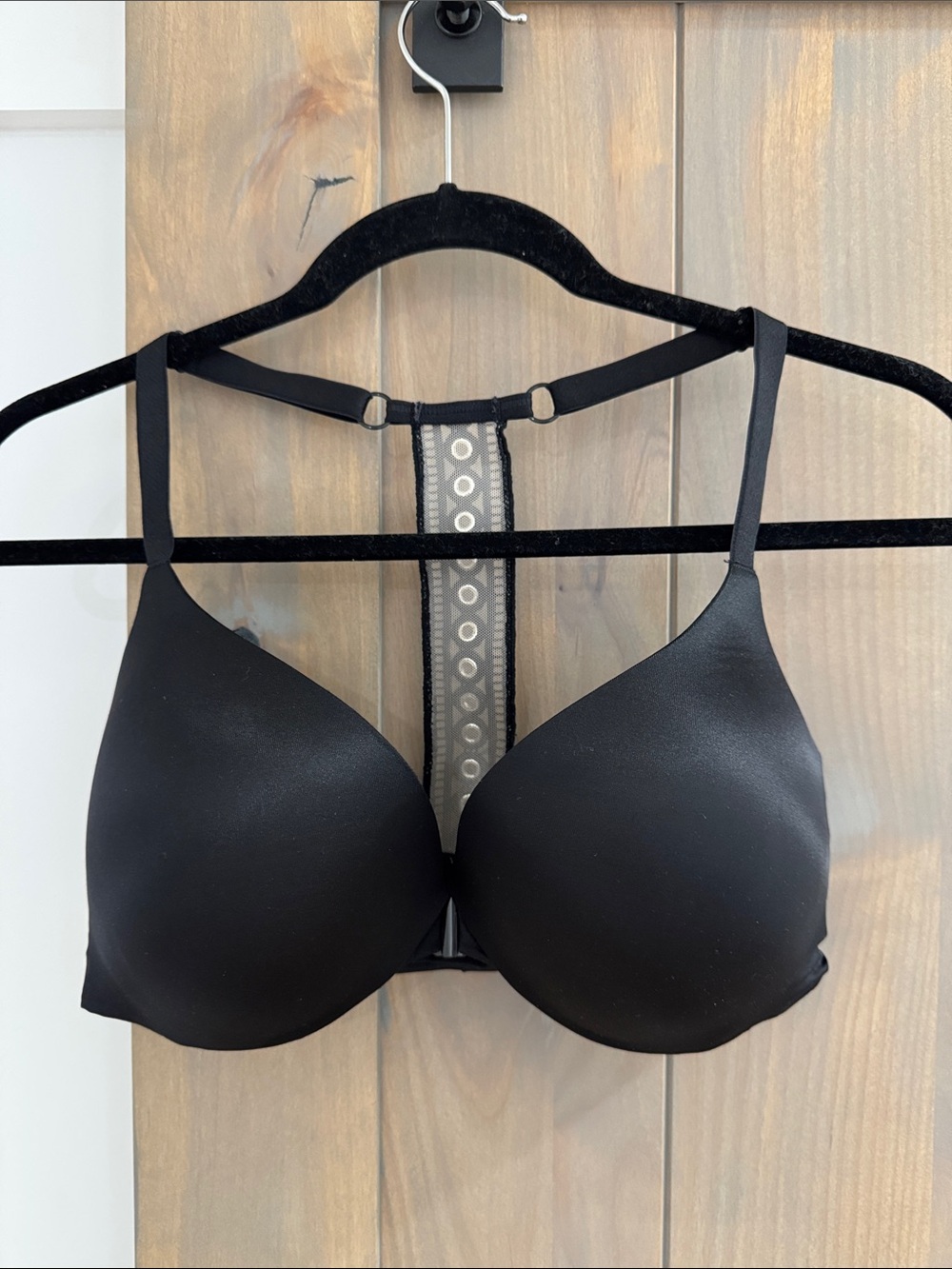 Victoria's Secret Black Molded T-Back Bra